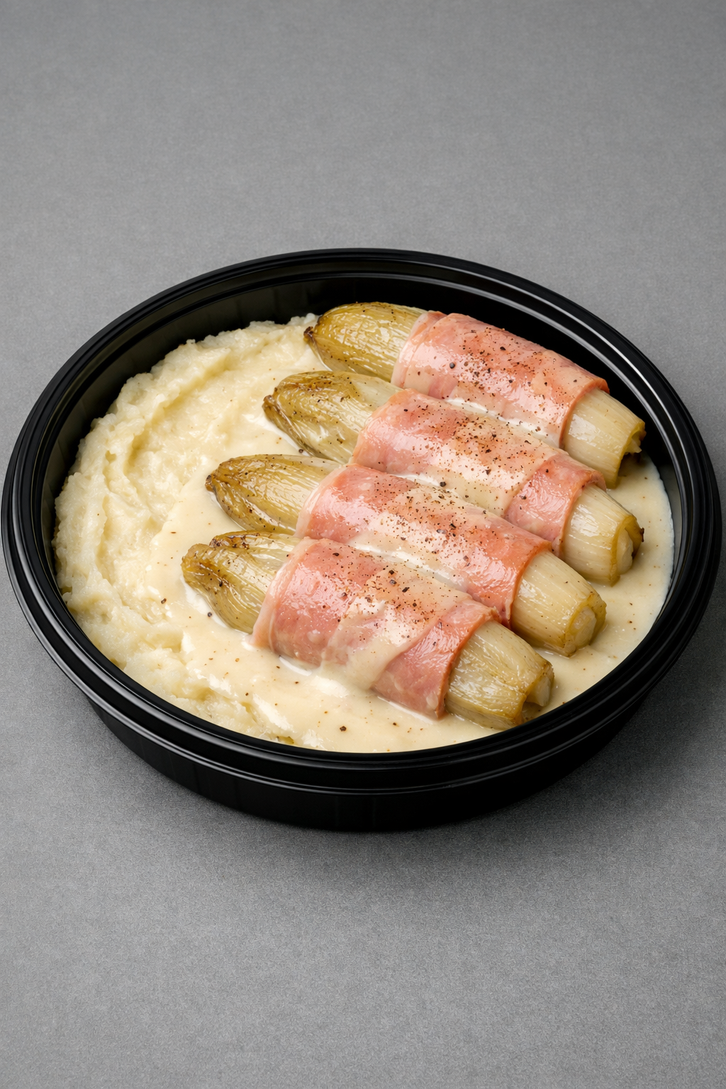 Chicons gratinés & purée de pommes de terre