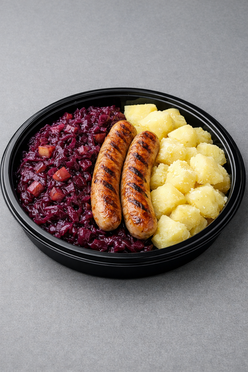 Compotée de chou rouge & saucisse de volaille