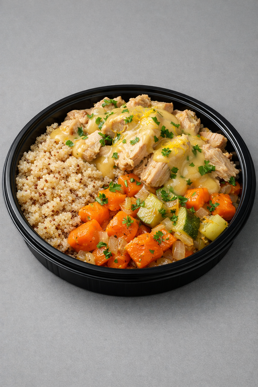 Dinde citron-moutarde, quinoa & légumes (Fit)