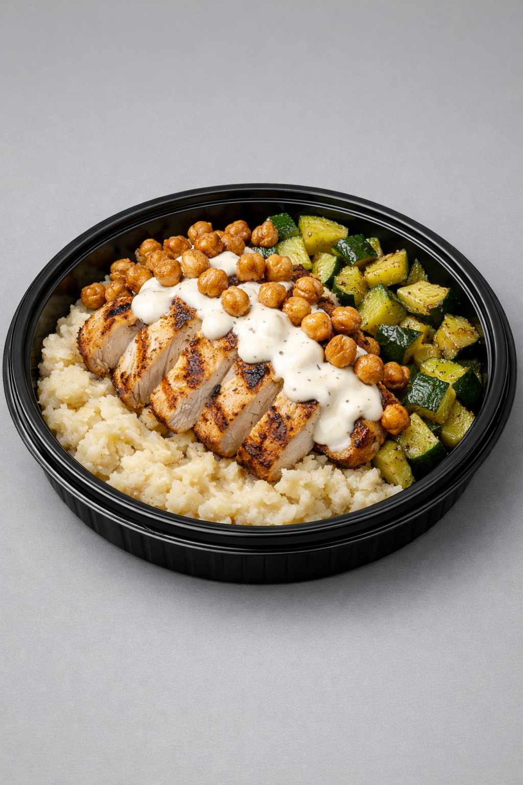 Poulet grillé, écrasé de pommes de terre & sauce skyr (Fit)