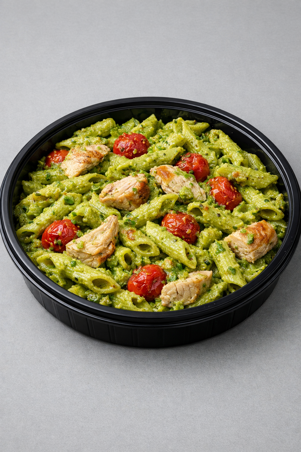 Penne protéinées, crème de petits pois & dinde (Fit)