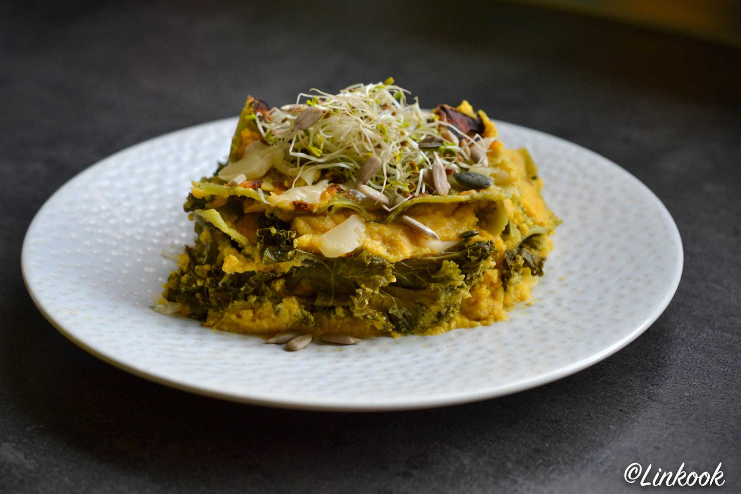 Lasagne d'Automne à la Courge, Kale et Taleggio