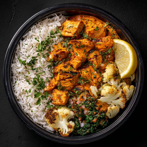 Bowl dinde tikka légère, riz basmati & chou-fleur (Fit)